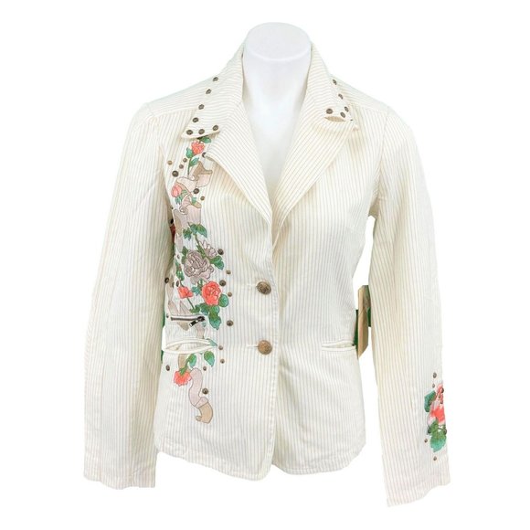 Love Stitch Jackets & Blazers - Love Stitch Blazer Size Large White